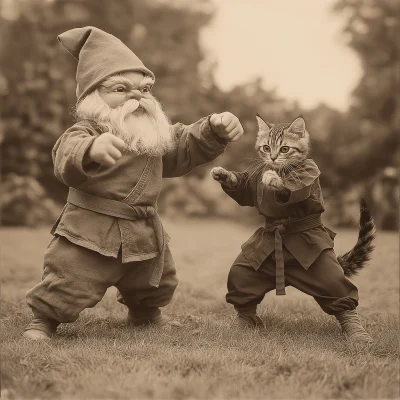 Garden Gnome Karate Competition