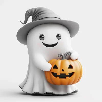 Whimsical Ghost with Jack