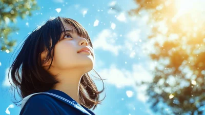 Japanese High School Portrait