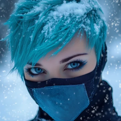 Frosty Female Ninja