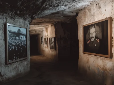 Photography Gallery in Paris Catacombs