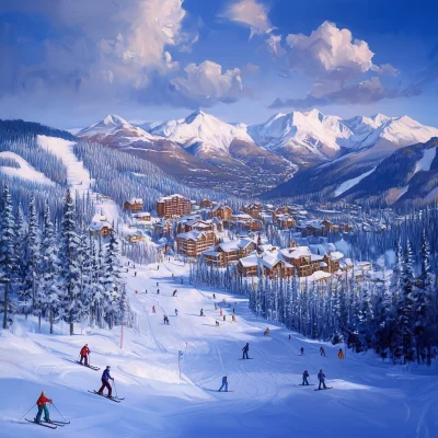 Ski Resort Skyline