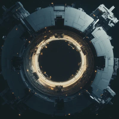 Circular Scifi Megastructure