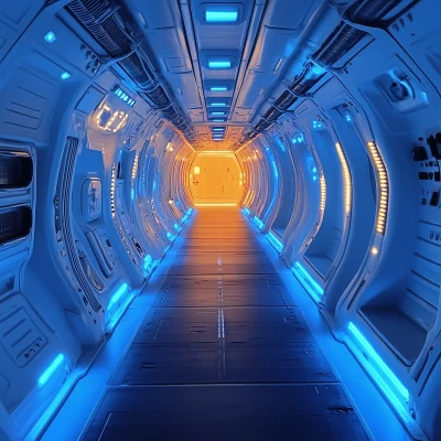 Corridor of a Spaceship