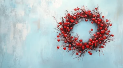 Berry Wreath Painting