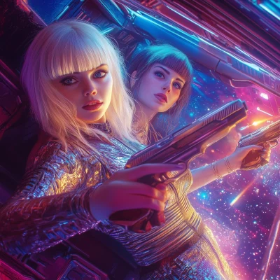 Futuristic Space Girls