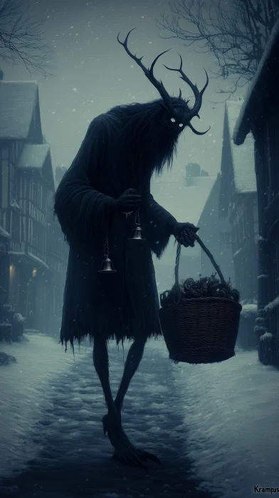 Krampus in the Winter Night