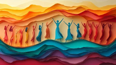 Colorful Paper Art of Care