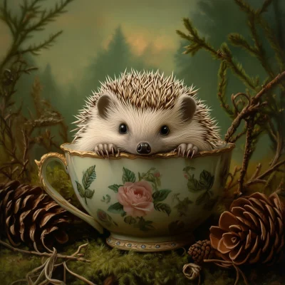 Hedgehog in Teacup