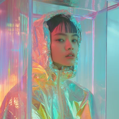 High-End Fashion in Holofoil Cube