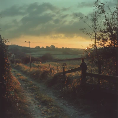 Dawn Over the Irish Landscape