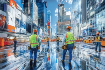 Construction Workers in the City