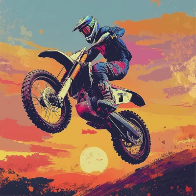 Enduro Wheelie at Dusk