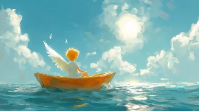 Angel on a Sailboat