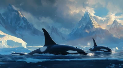 Orcas Hunting