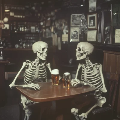 Skeletons at the Pub