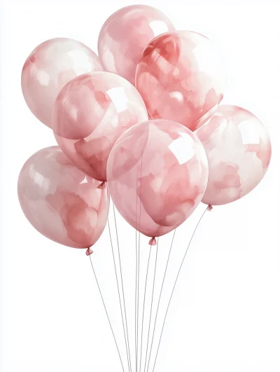 Charming Pink Balloons