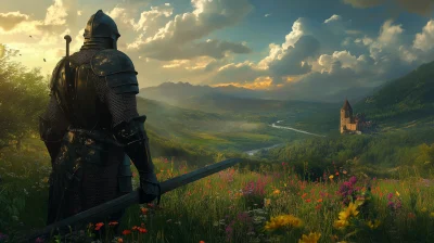 Knight in a Sunlit Meadow