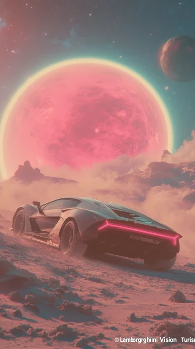 Lamborghini Vision Gran Turismo in Space