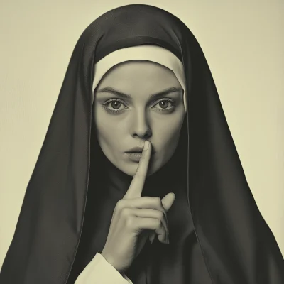 Beautiful Nun in Silence