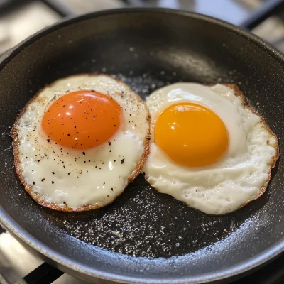 Fried Eggs in a Pan