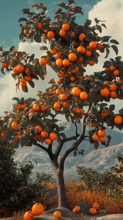 Persimmon Tree Panorama