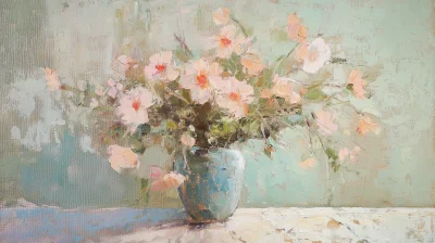 Tender Flowers in a Vase