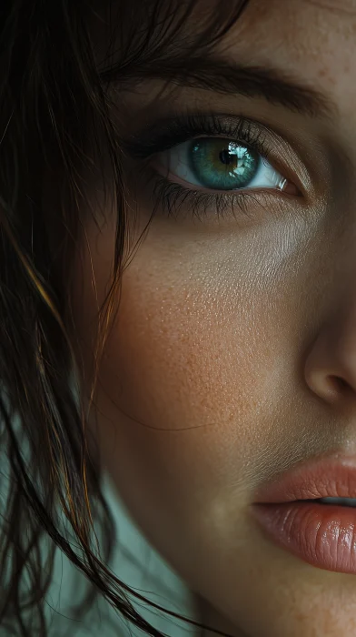 Close Up of a Woman’s Face