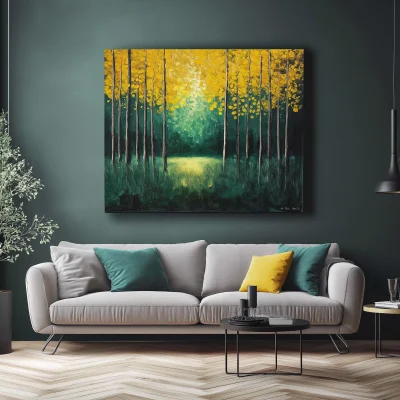 Abstract Forest Canvas