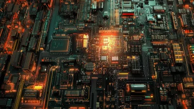 Cybernetic Circuit Wallpaper