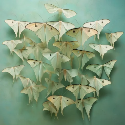 Luna Moth Swarm