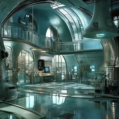 Futuristic Laboratory Interior