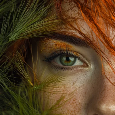 Woman with Plant Hair