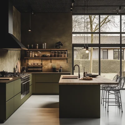 Minimalist Industrial Kitchen