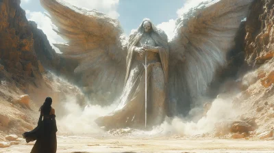 Petrified Angel in Wasteland