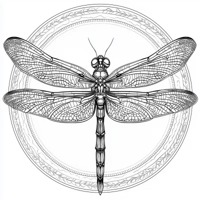 Mandala Dragonfly