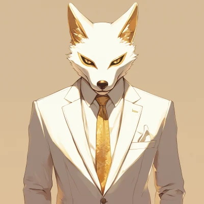 Man in Fox Mask