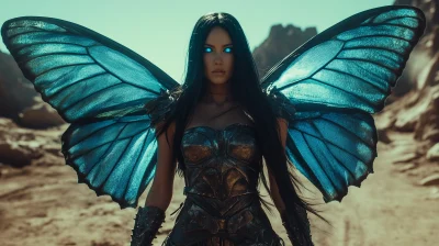 Cinematic Fairy in Desert