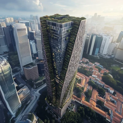 Twisted Skyscraper in Singapore