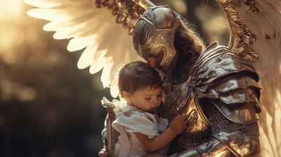 Heavenly Knight Protecting Child