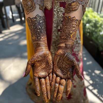 Indian Bridal Mehendi Design