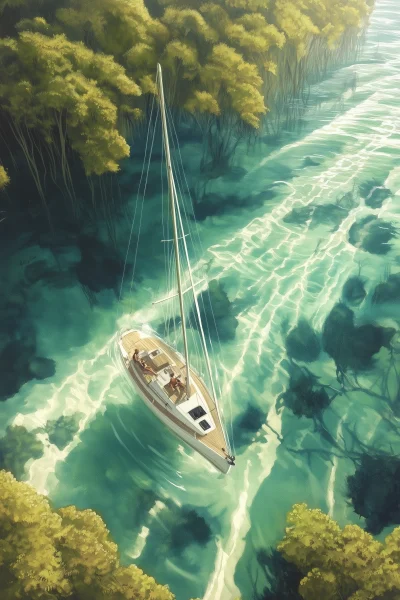 Surreal Sailboat