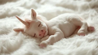 Sleeping Baby Unicorn