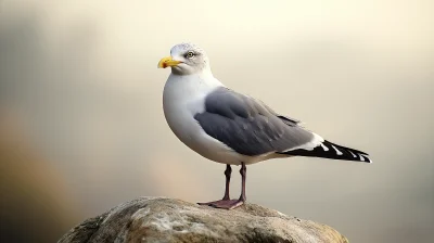 American Seagull on a Rock