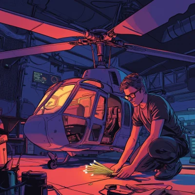 Nighttime Helicopter Build