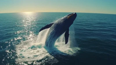 Majestic Whale Breaching