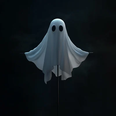 Playful Ghost Figure