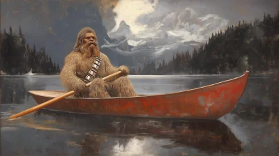 Chewbacca Rowing