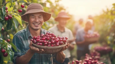 Joyful Cherry Harvest