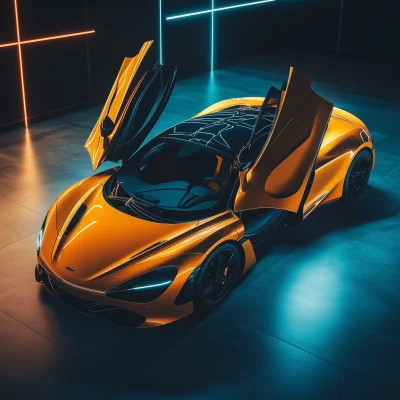 Nighttime McLaren Super Car